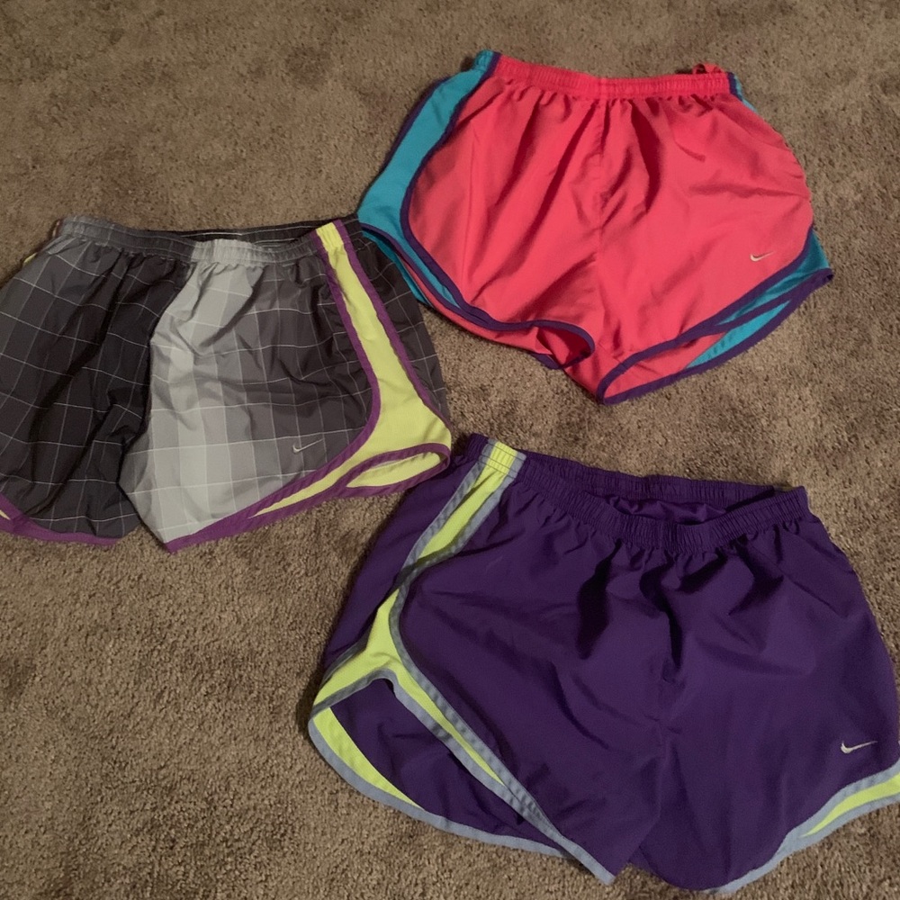 Nike and Under Armour running shorts